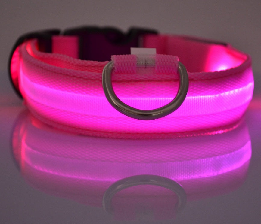 LED Glow Pet Collar for Safe, Bright Night Walks