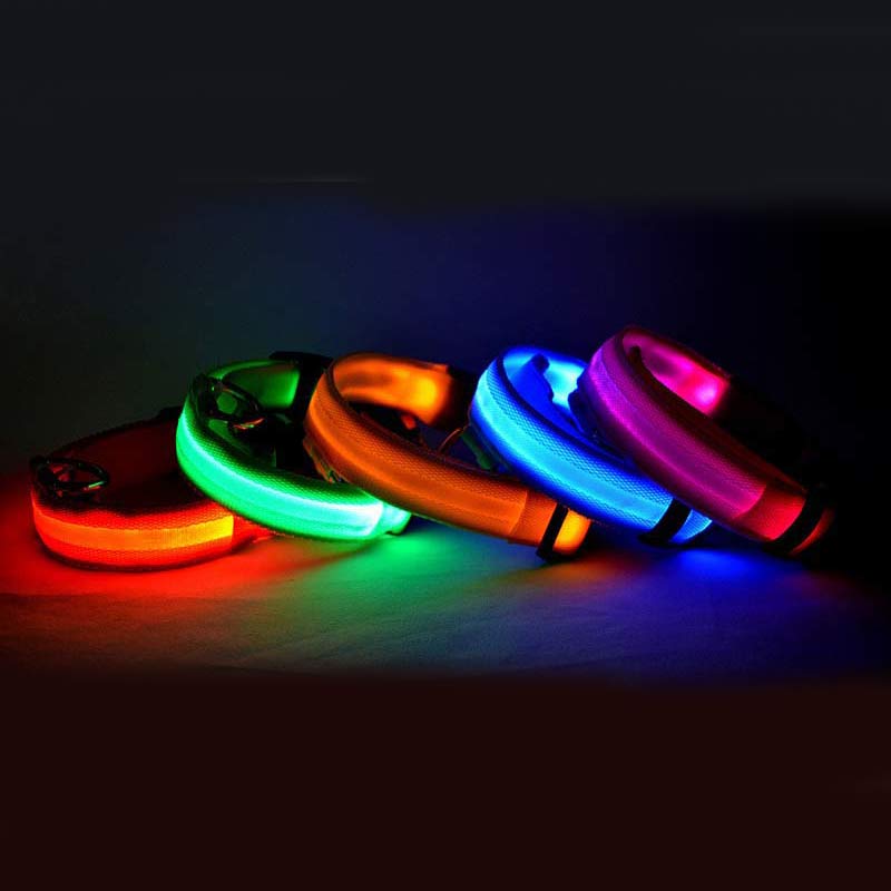 LED Glow Pet Collar for Safe, Bright Night Walks