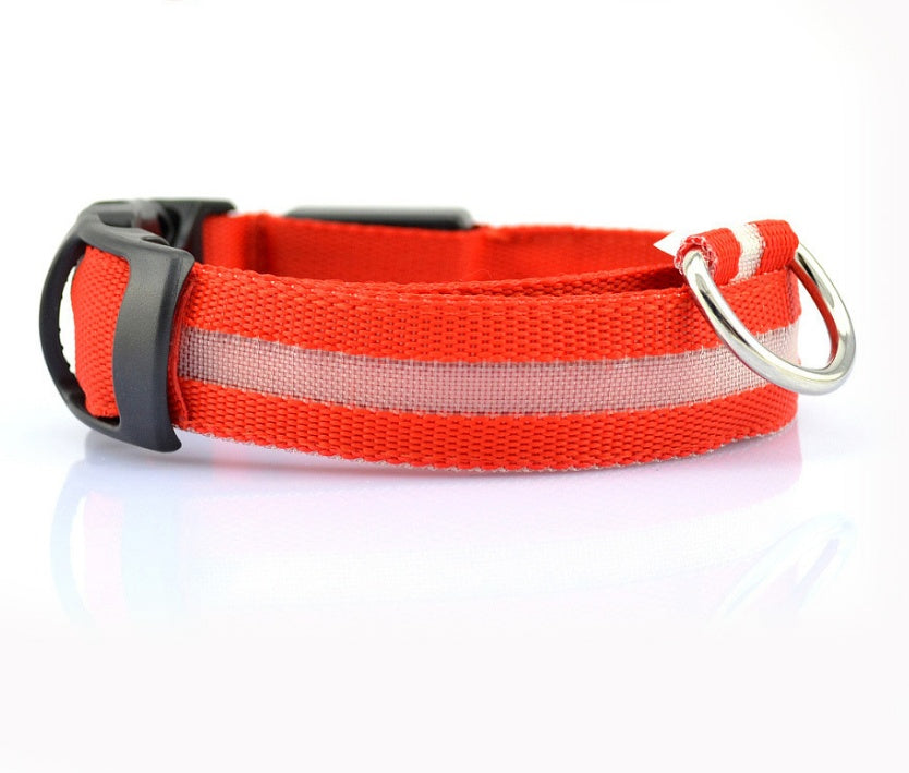 LED Glow Pet Collar for Safe, Bright Night Walks
