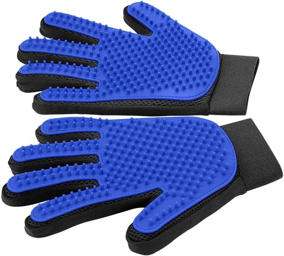 Gentle Pet Grooming Gloves for Easy, Stress-Free Shedding