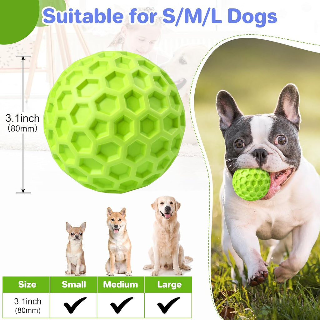 Durable Squeaky Dog Ball for Anxiety Relief and Outdoor Fun